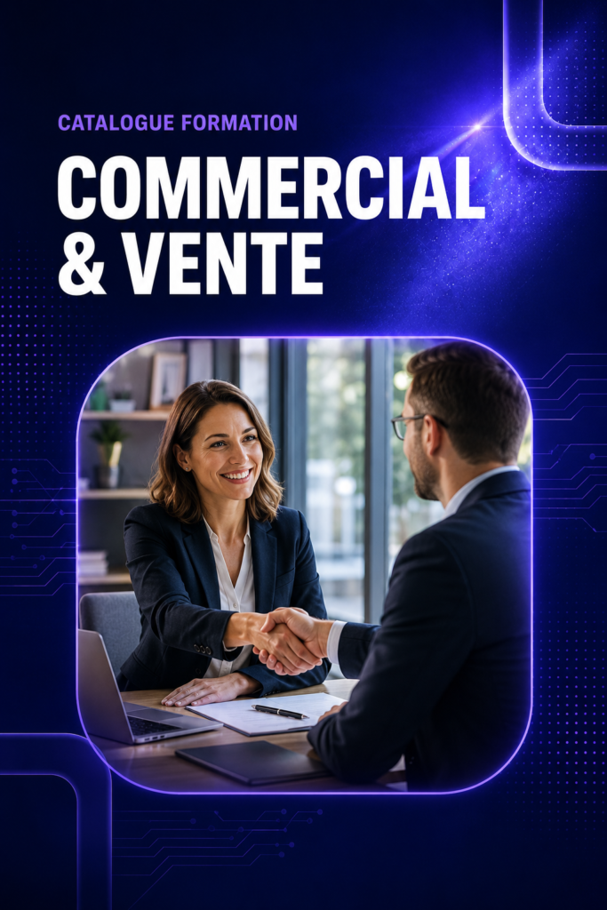 Couverture du catalogue Commerciale et vente 2027 de Mes Formations Business
