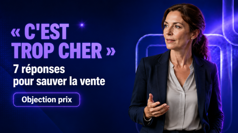 « C&rsquo;est trop cher » : 7 réponses pour sauver la vente en 2026