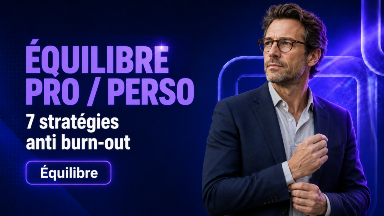 Équilibre vie pro / perso : 7 stratégies anti-burn-out en 2026