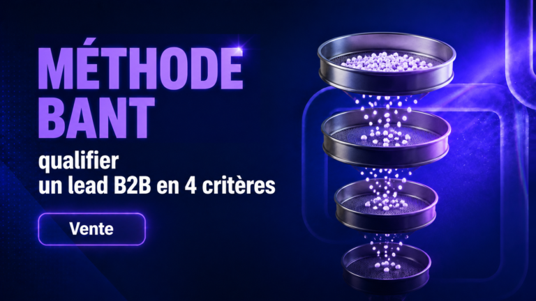 Méthode BANT : qualifier un lead B2B en 4 critères (2026)