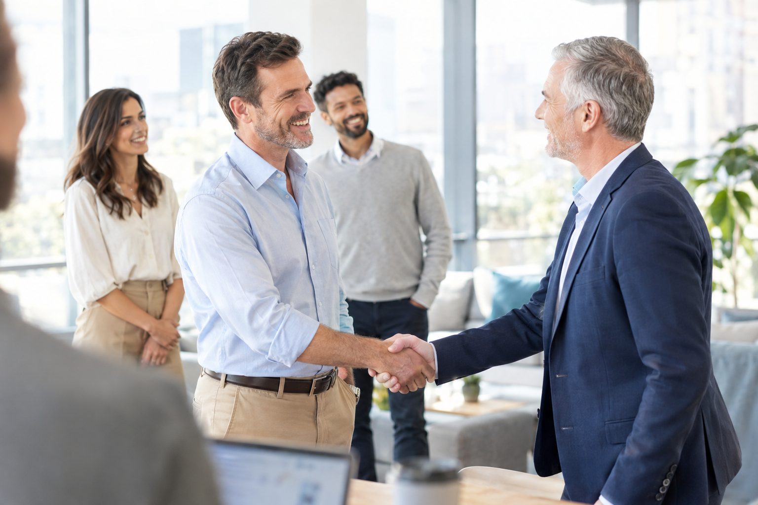 Rencontre entre le client et le formateur choisi avant la formation